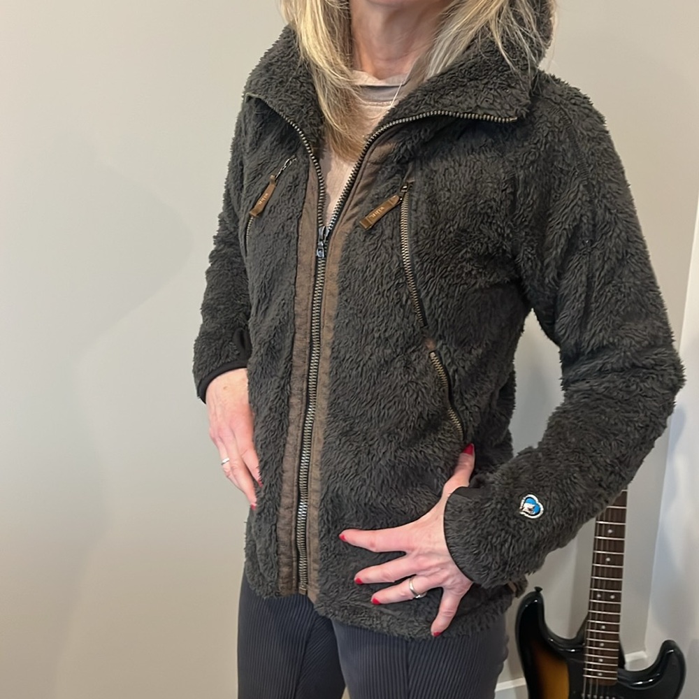 KUHL Women’s Flight Jacket premium Italian Fleece size S
